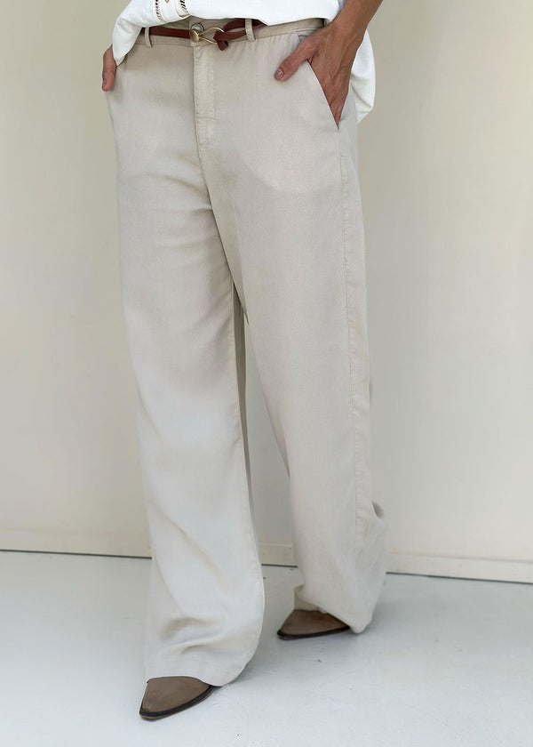 Pantalón Largo  Beige - Magenta