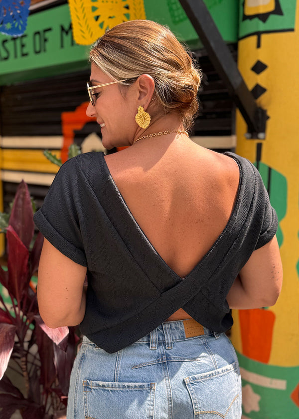 Camiseta Adelina Negro