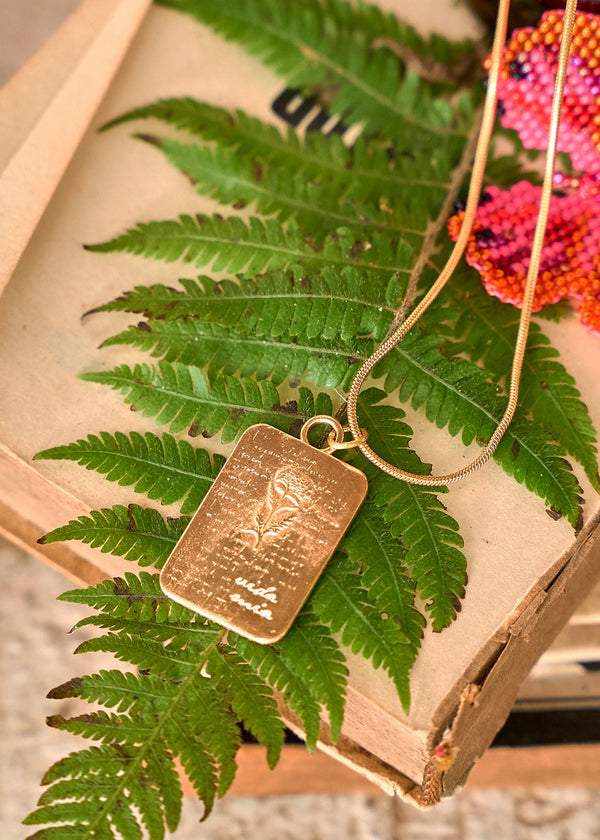 Collar Placa Vida Mia